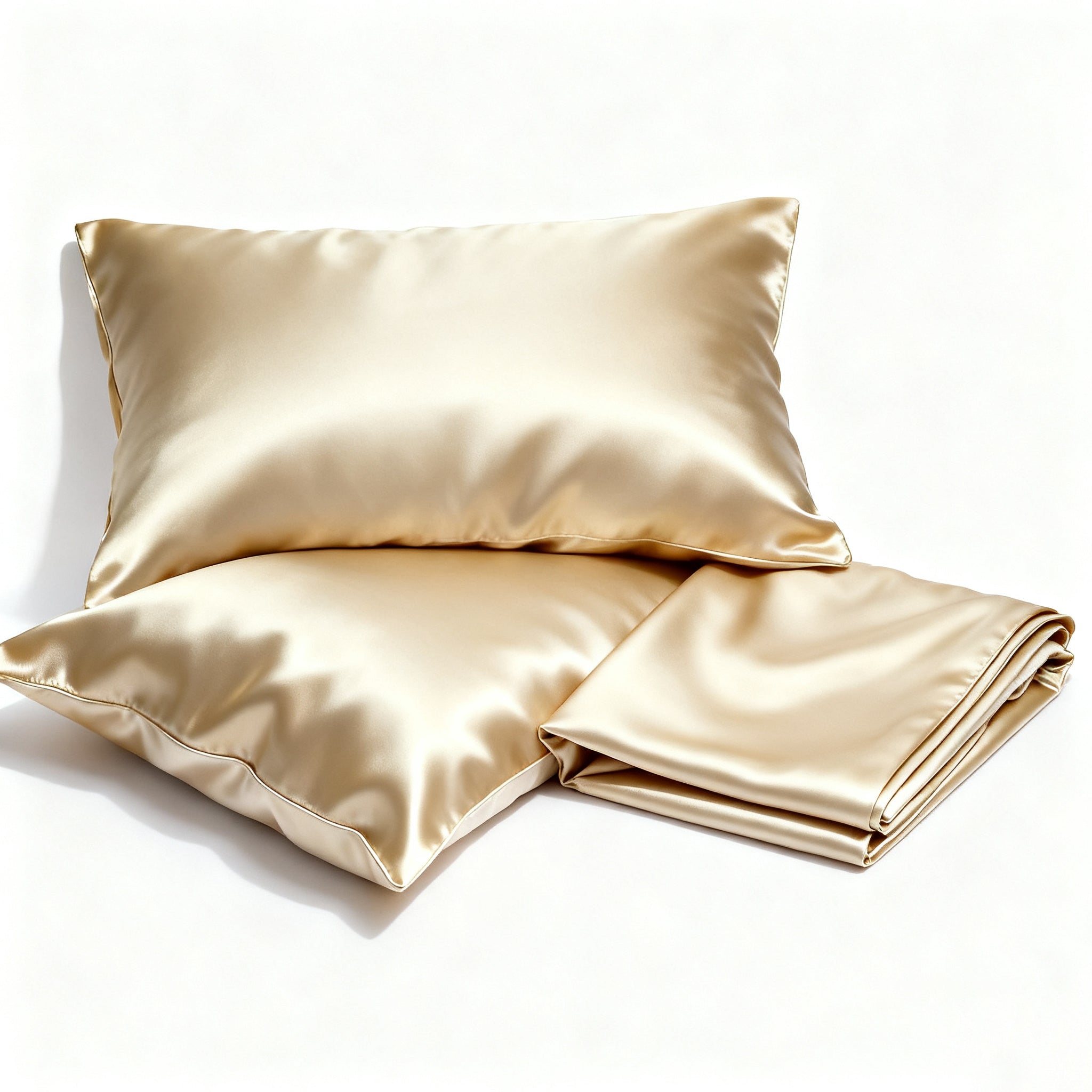 Elegant Gold Pure Silk Sweet Dream Set