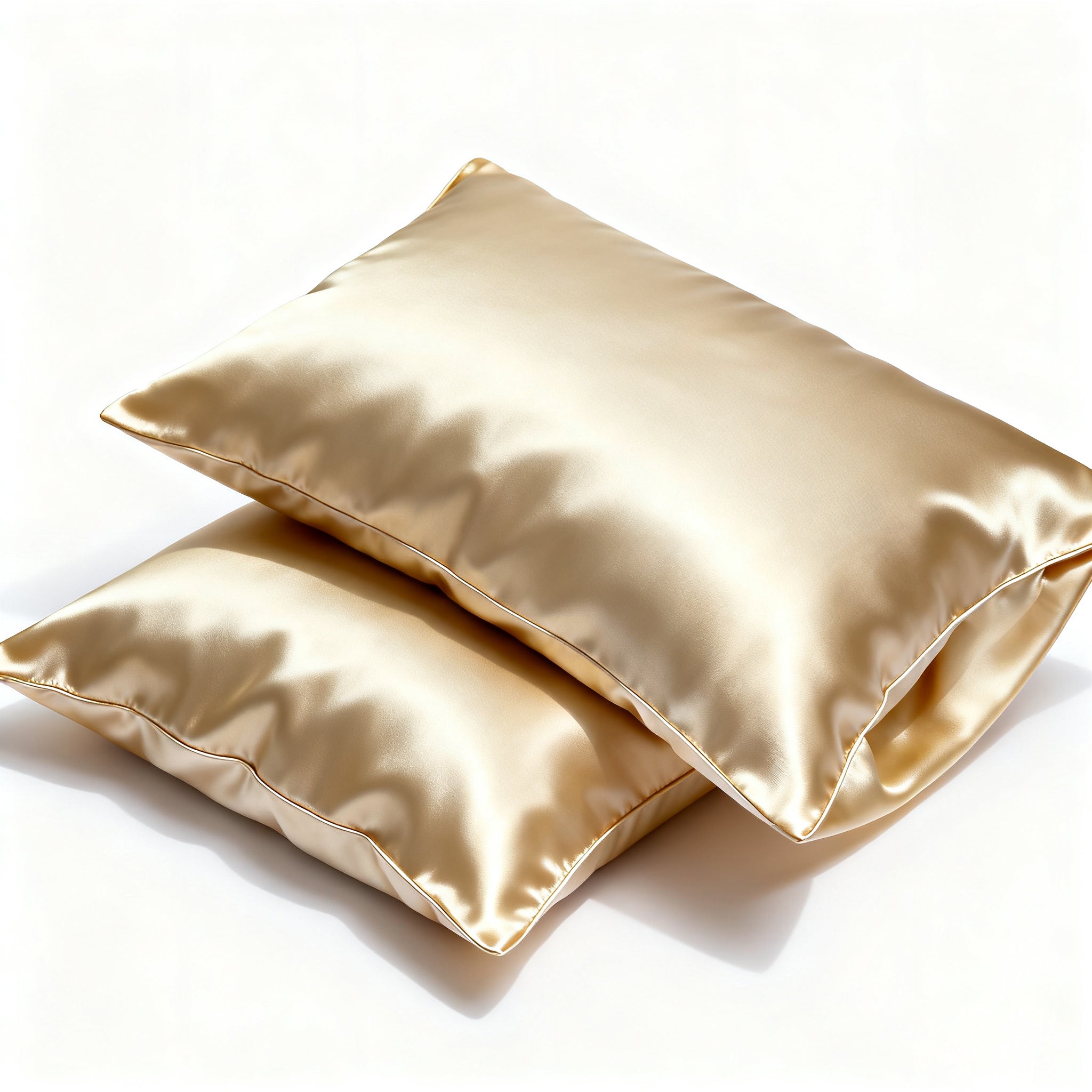Elegant Gold Pure Silk Pillowcase Duo Set
