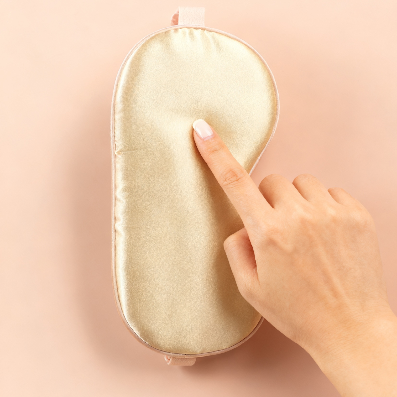 Elegant Gold Pure Silk Sleep Mask